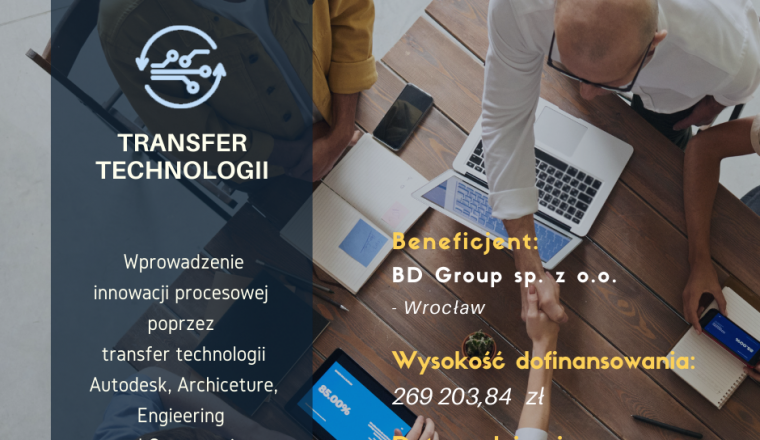 BD Group sp. z o.o. otrzyma grant na transfer technologii